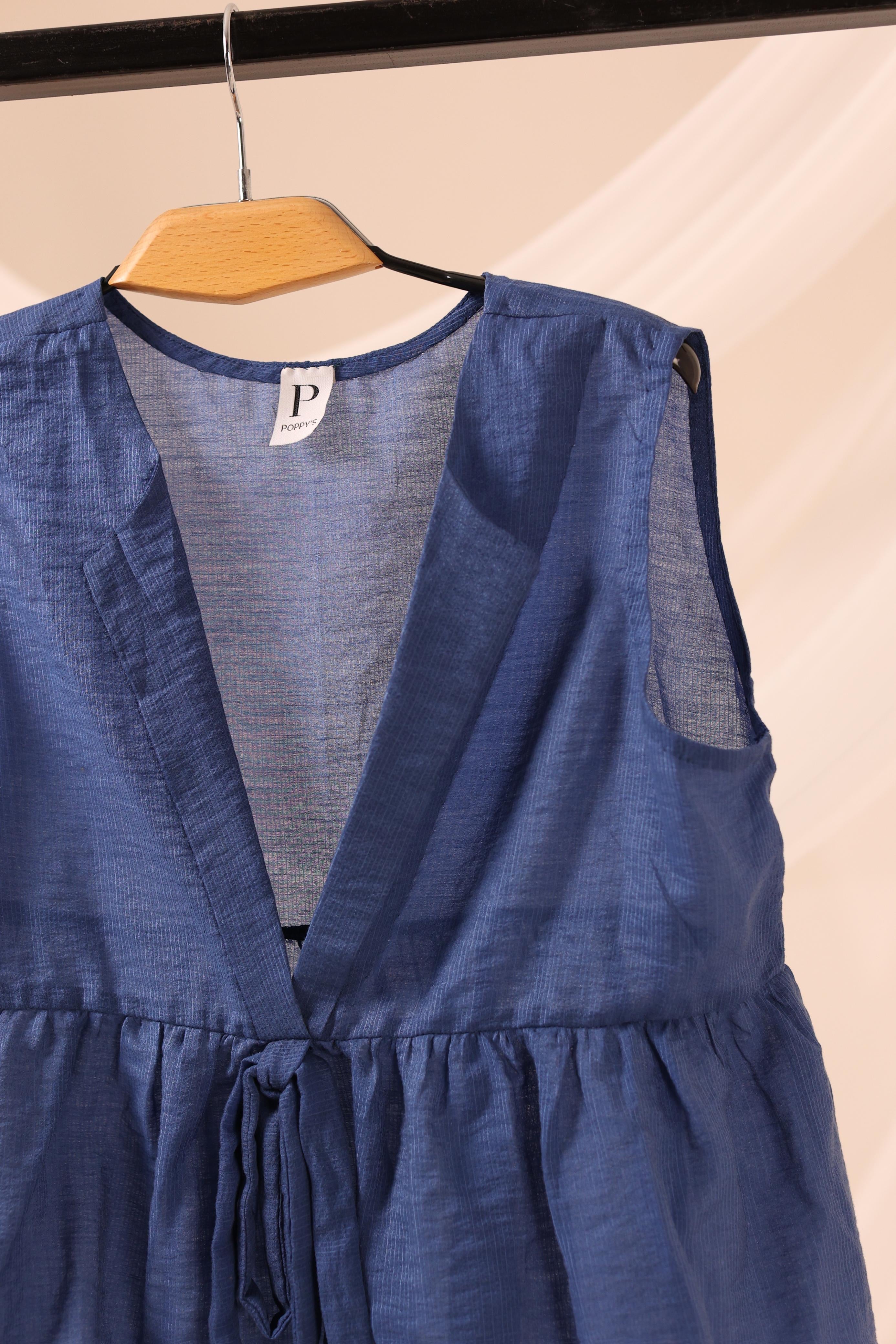 Aurora Indigo Lawn Vest