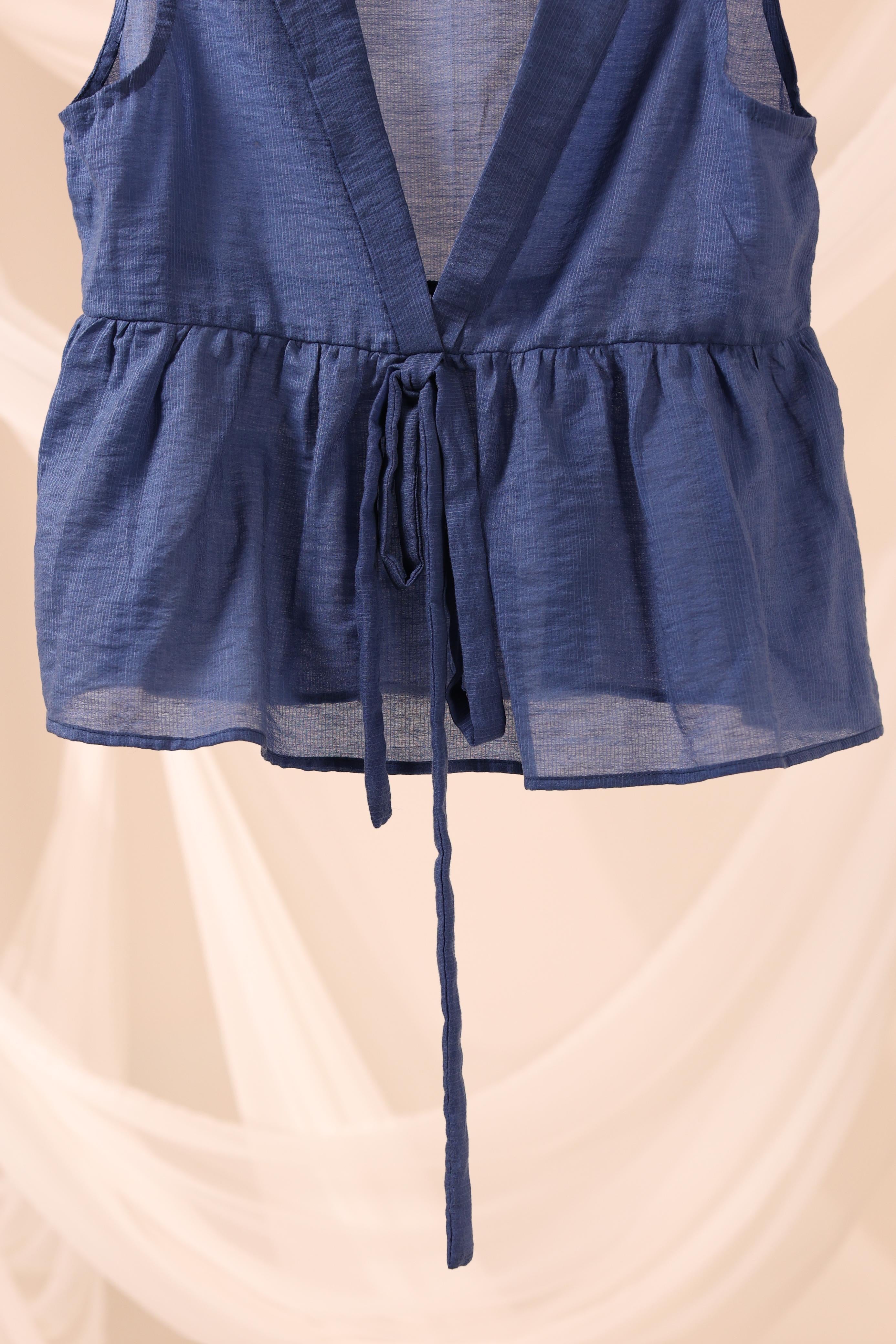 Aurora Indigo Lawn Vest