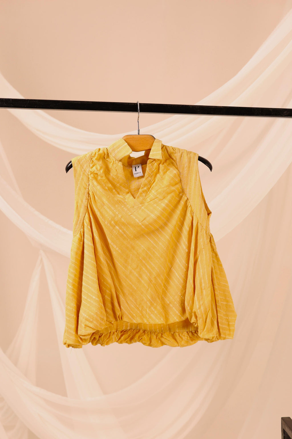 Sunshine Striped Peplum Shirt