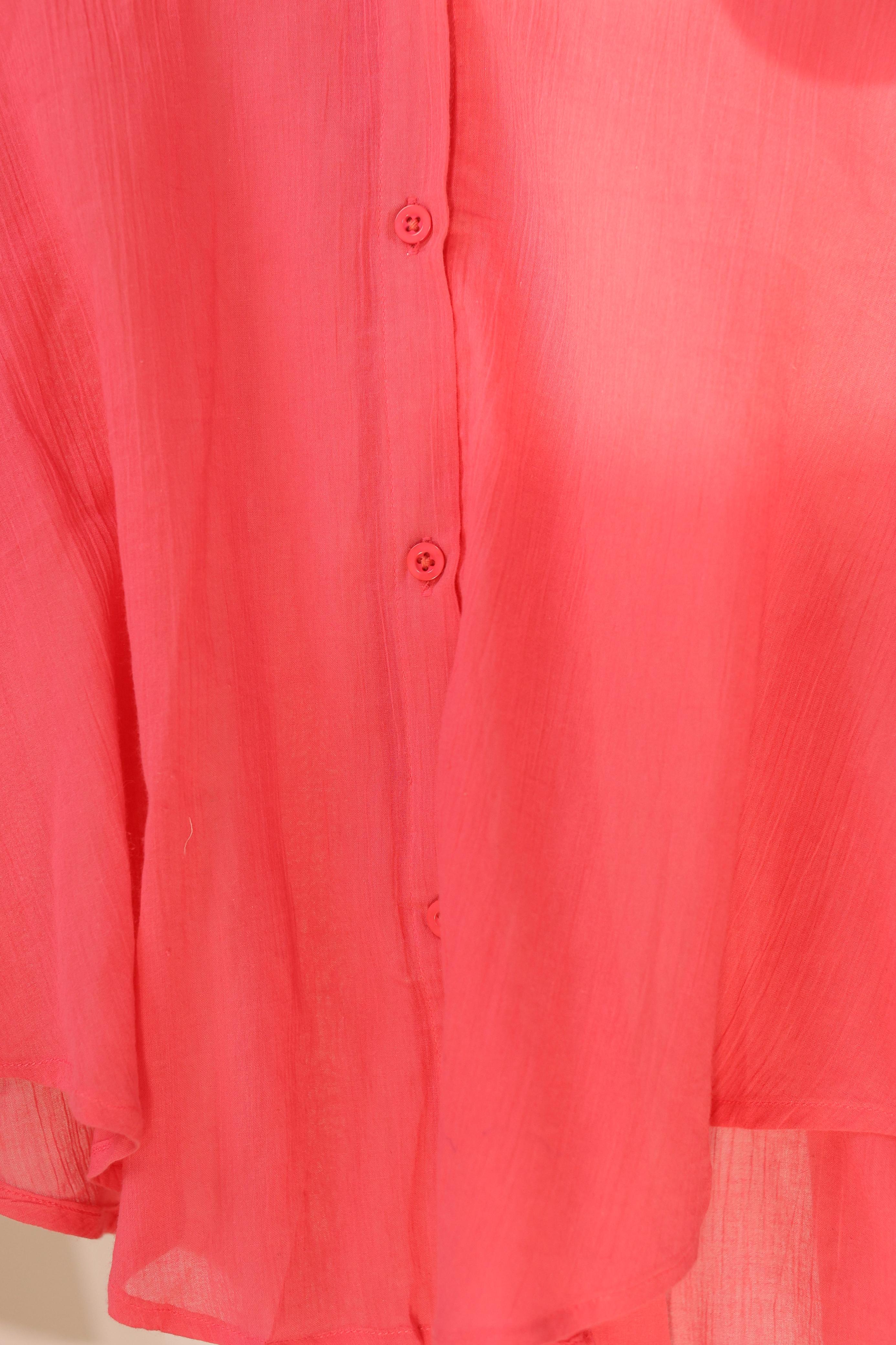 Aurora Blush Lawn Button-Down Shirt