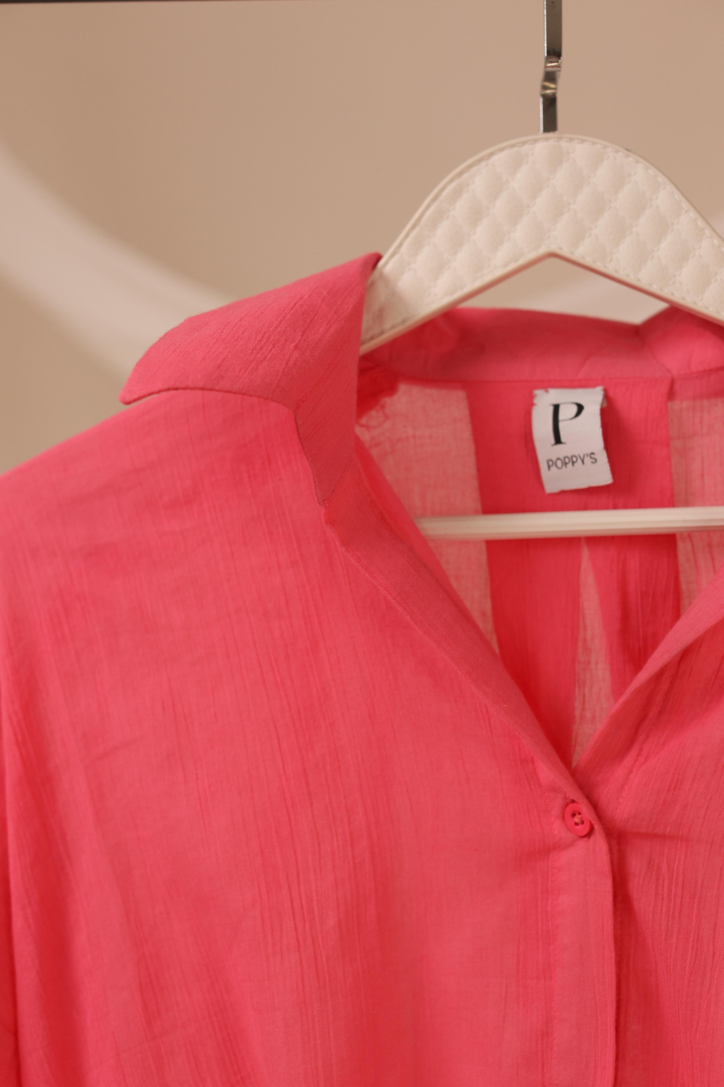 Aurora Blush Lawn Button-Down Shirt