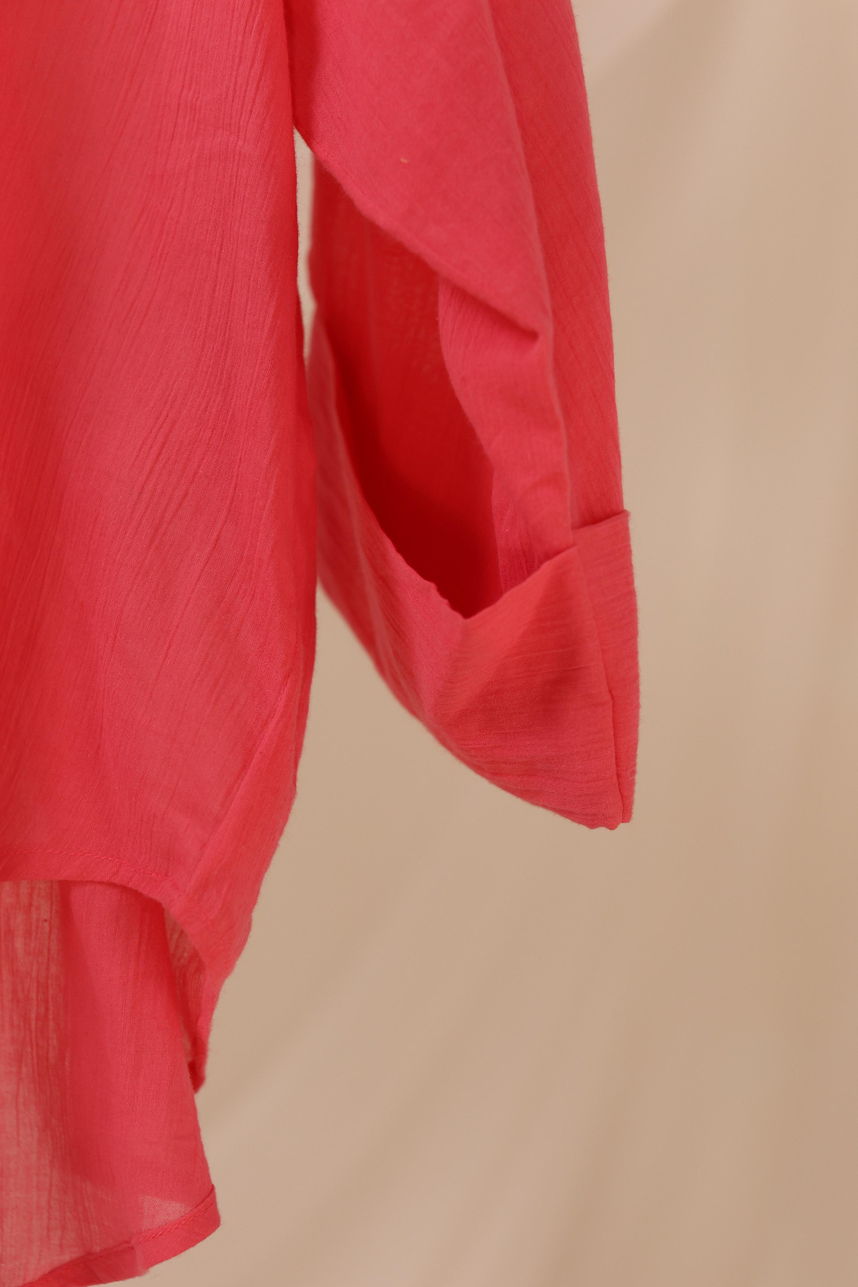 Aurora Blush Lawn Button-Down Shirt