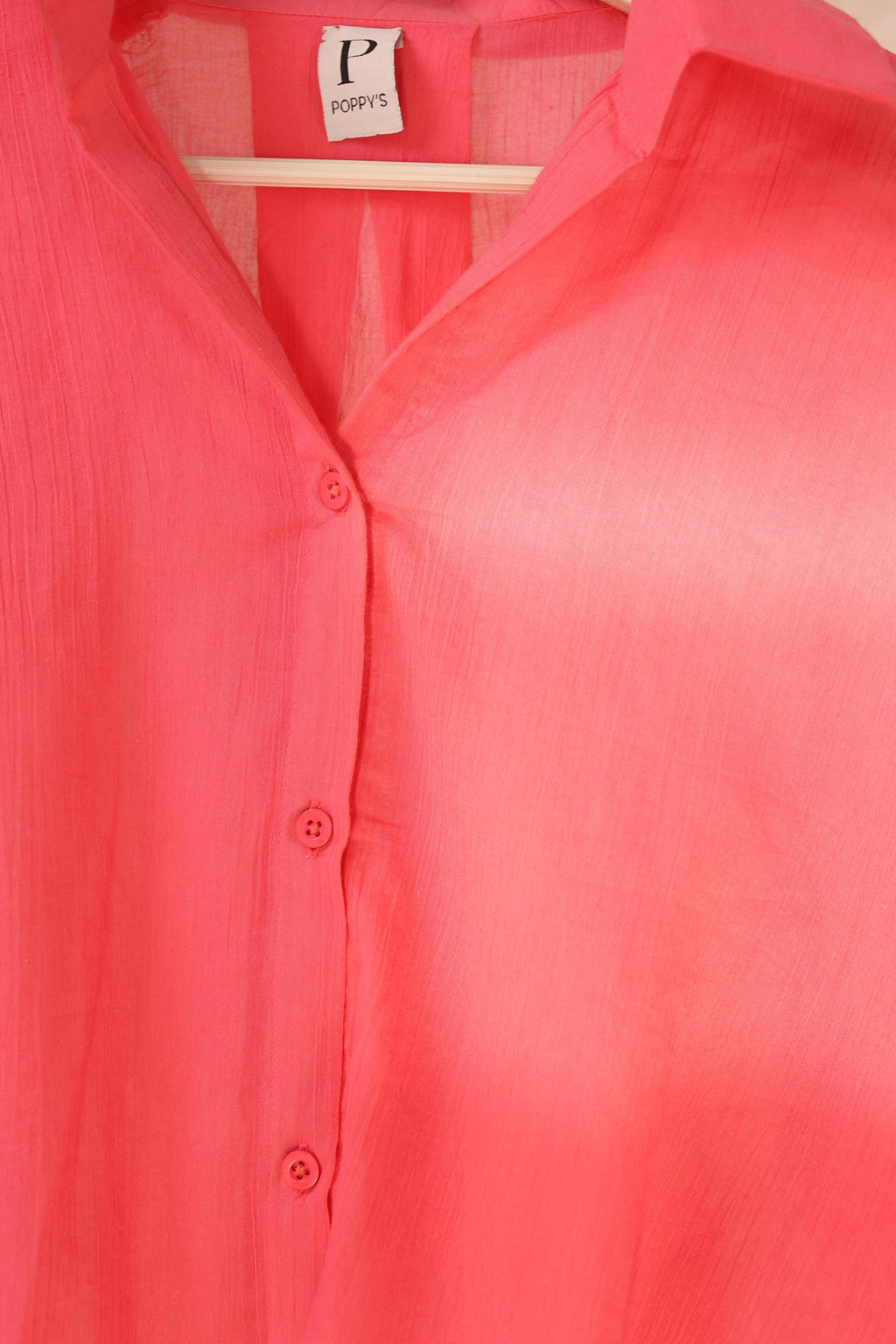 Aurora Blush Lawn Button-Down Shirt