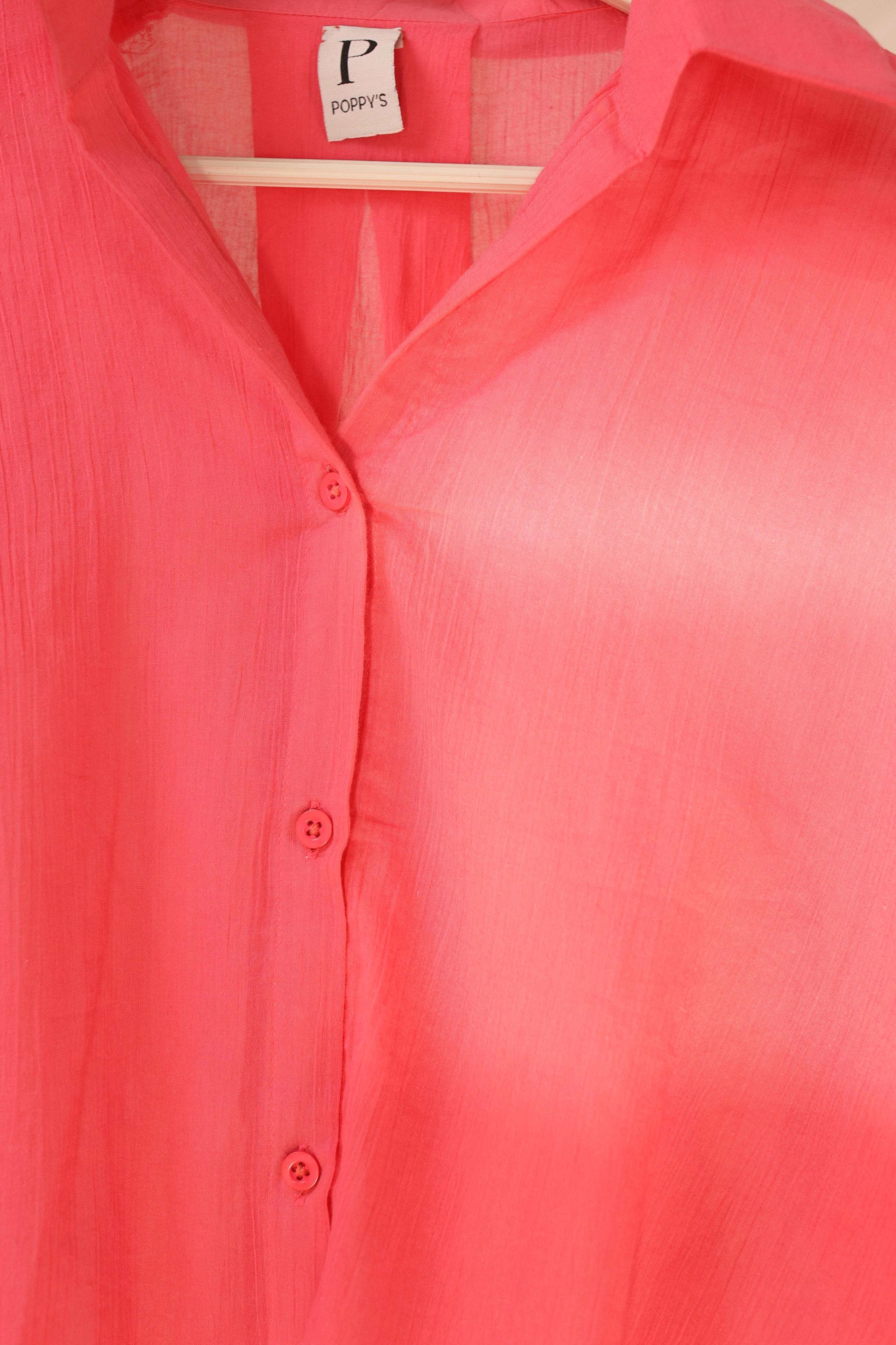 Aurora Blush Lawn Button-Down Shirt